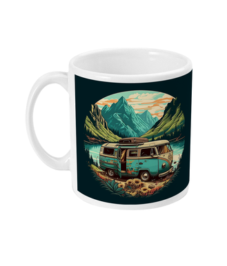 Camper Van in the Highlands Mug