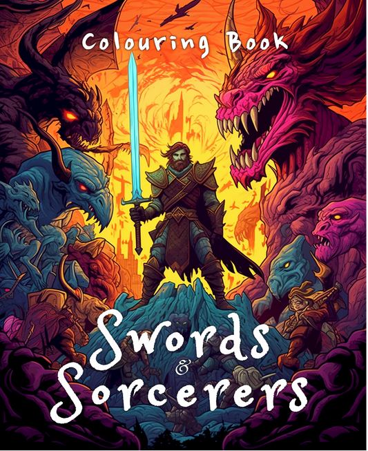 Swords & Sorcerers Colouring Book