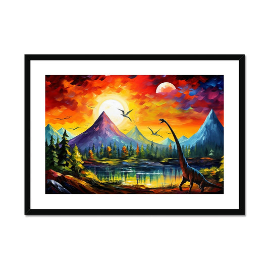 Valley of the Dinosaurs Framed & Mounted Print