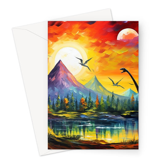 Valley of the Dinosaurs Greeting Card