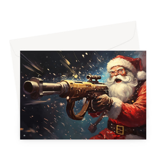 Bad Santa Greeting Card