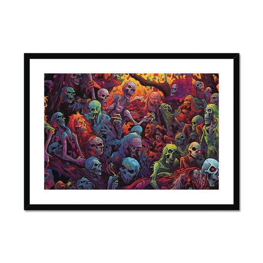 Zombie Apocalypse Framed & Mounted Print