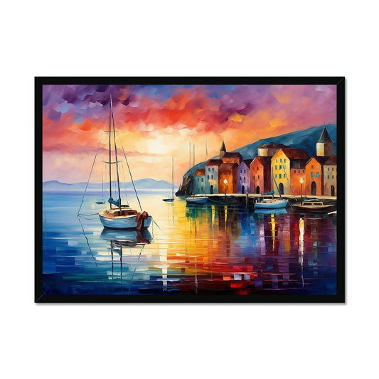 Seaside Sunset Framed Print