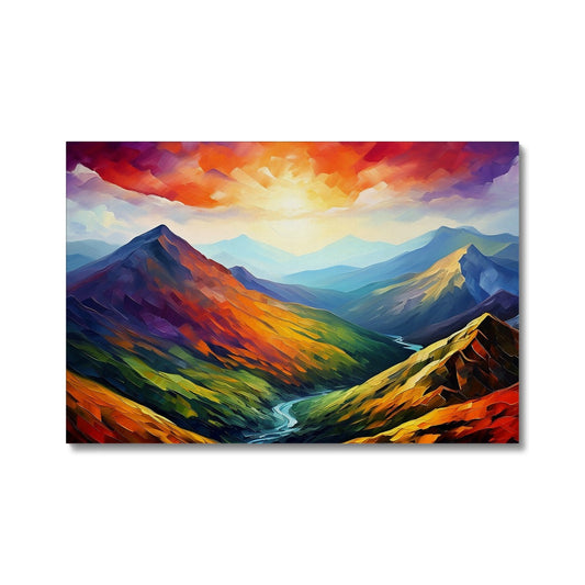 Cumbrian Sunset Eco Canvas