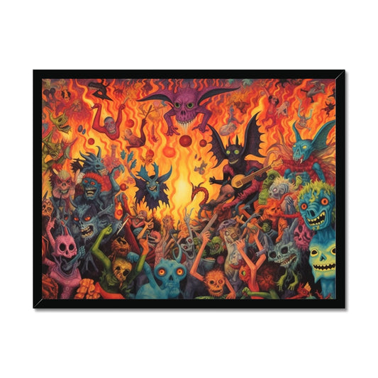 Underworld Rave Budget Framed Poster