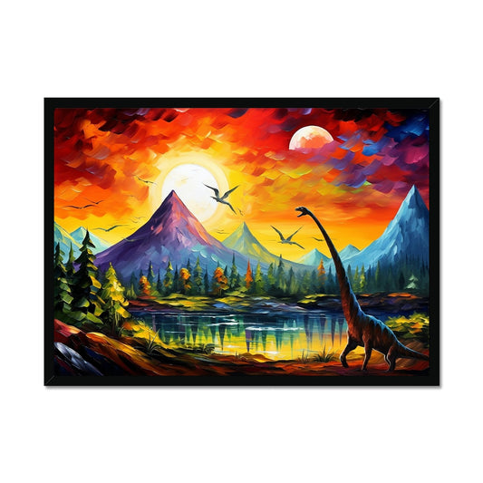 Valley of the Dinosaurs Framed Print
