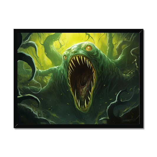 Colossal Slug Beast Budget Framed Poster