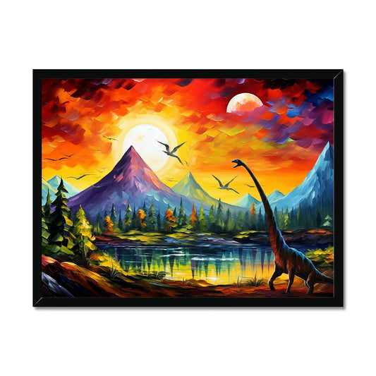 Valley of the Dinosaurs Budget Framed Poster