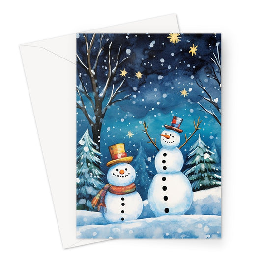 Snowman Party Greeting Card